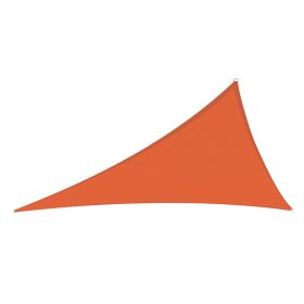 28' x 28' x 28' Triangle Sun Shade Sail for Patio Garden Backyard (Color: Bright Orange)