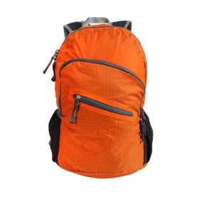 Portable Hiking Backpack Lightweight Travel Outdoor Camping Daypack (Color: Orange)